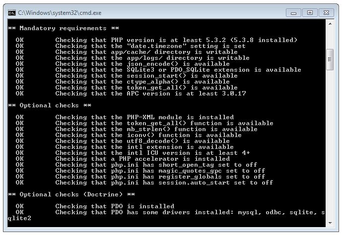 Symfony System Check